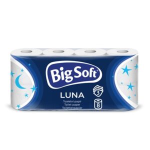 BIG SOFT Luna toaletný papier 3 vrstvový 8 ks