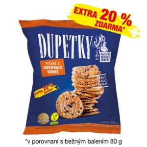 DUPETKY Čierny a biely sezam 80 g + 20% navyše