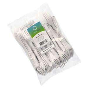 PAPSTAR Vidlička 18,5 cm polypropylén biela 50 ks