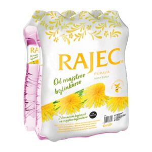 RAJEC Pramenitá voda púpava 6 x 1,5 l vratná PET fľaša