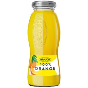 RAUCH džús pomaranč s dužinou 100 % 24 x 200 ml SKLO