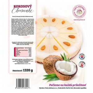 TORTY ADRIANA Cheesecake kokosový mraz. 1320 g