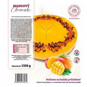 TORTY ADRIANA Cheesecake mangový mraz. 1320 g