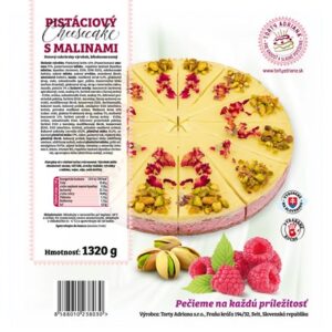 TORTY ADRIANA Cheesecake pistácie a maliny mraz. 1320 g