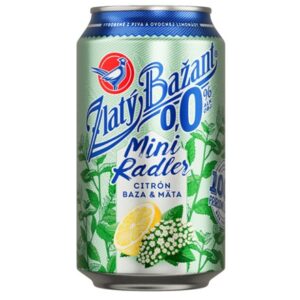 Zlatý Bažant Mini Radler nealkoholický 0,0% citrón baza & mäta 330ml