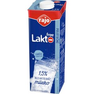 rajo Mlieko Lakto free bezlaktózové UHT 1,5 % chlad. 12 x 1 l